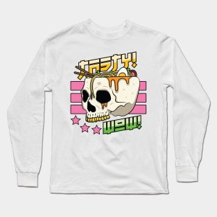 Tasty Ramen Skull Long Sleeve T-Shirt